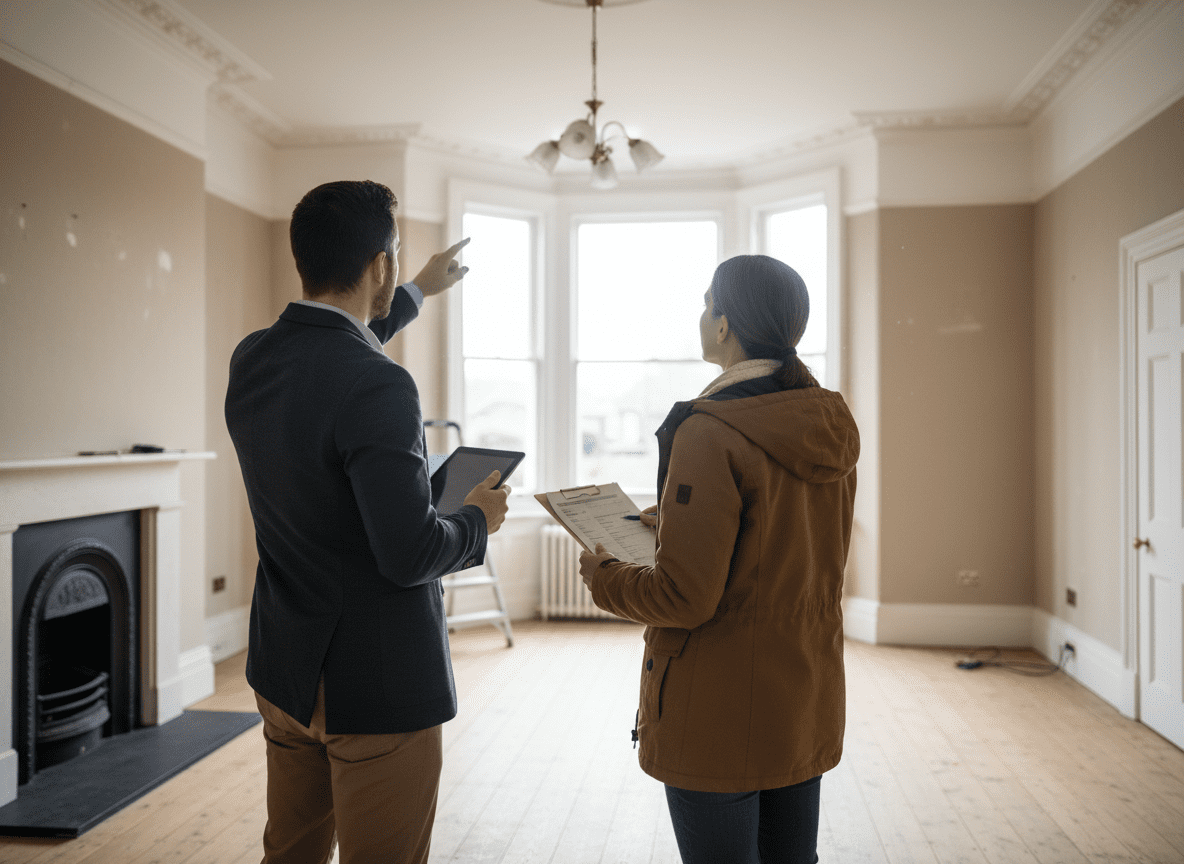 Homebuyer choosing a RICS surveyor for a property purchase
